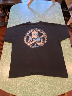 Nice Black Men’s 2XL Lowbrow Customs “Ride, Wrench, Repeat.” T-Shirt